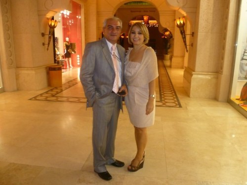 Saeed Yasrebdoust and his wife attend a wedding in Dubai in 2016. Photograph courtesy of Yasrebdoust.