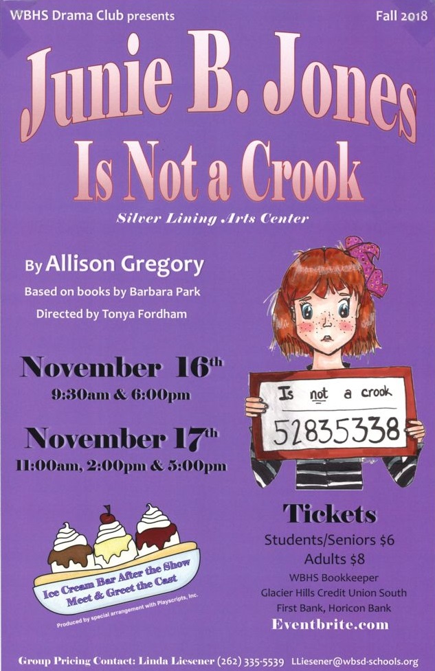 Junie B. Jones play flier